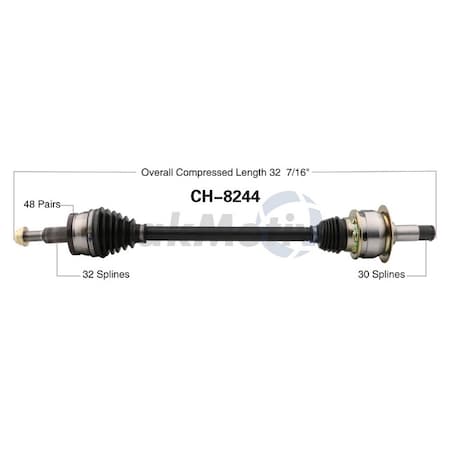Surtrack Axle Cv Axle Shaft, Ch-8244 CH-8244